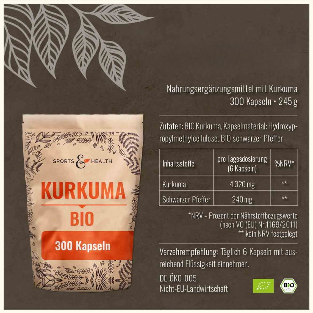 Bio Kurkuma Kapseln